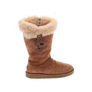Y2K Ugg Boots Tall Midcalf Shoe Charms Plumdale Genuine Shearling Chestnut Tan